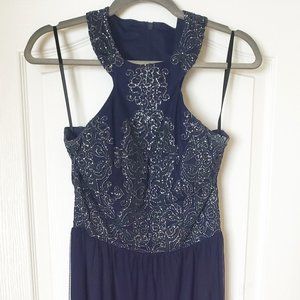 Xtraordinary Navy Blue Formal Gown